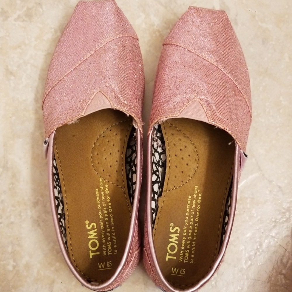 Pink Sparkle TOMS